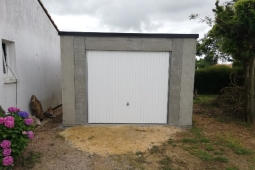 Garage en béton avant enduit